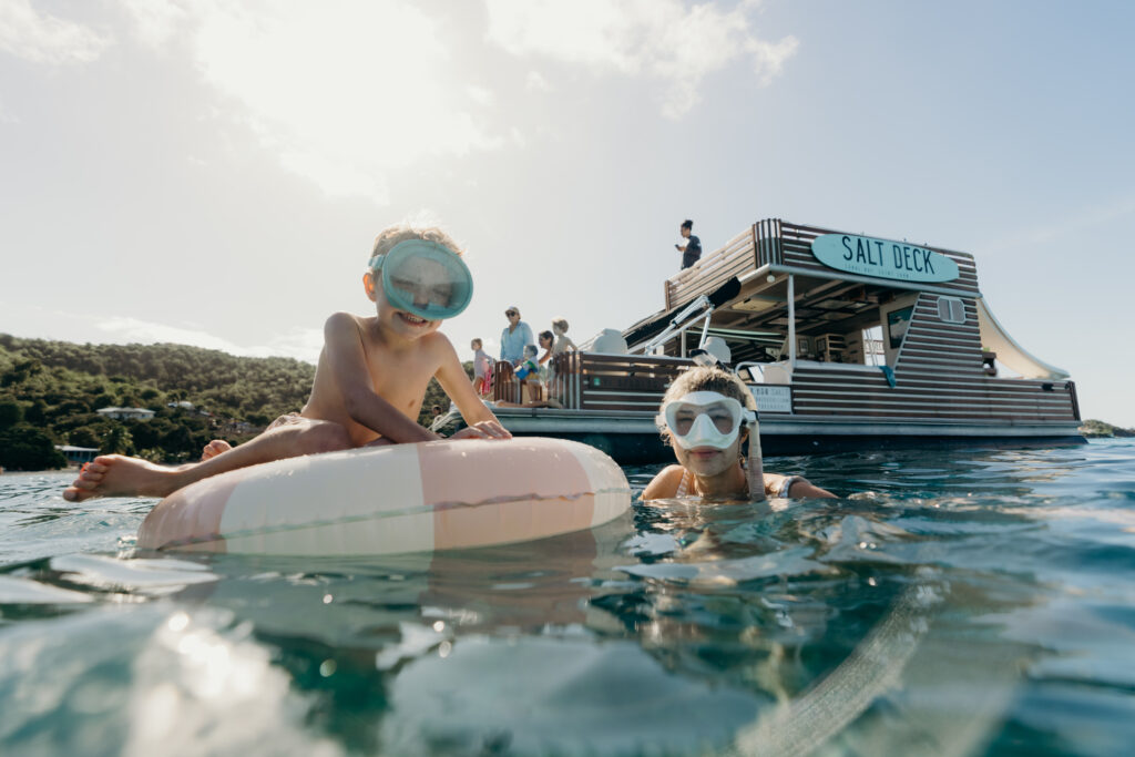 family fun on private boat charter