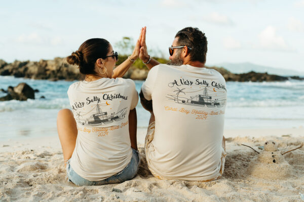 A Very Salty Christmas-Boat Parade Bamboo T Shirt